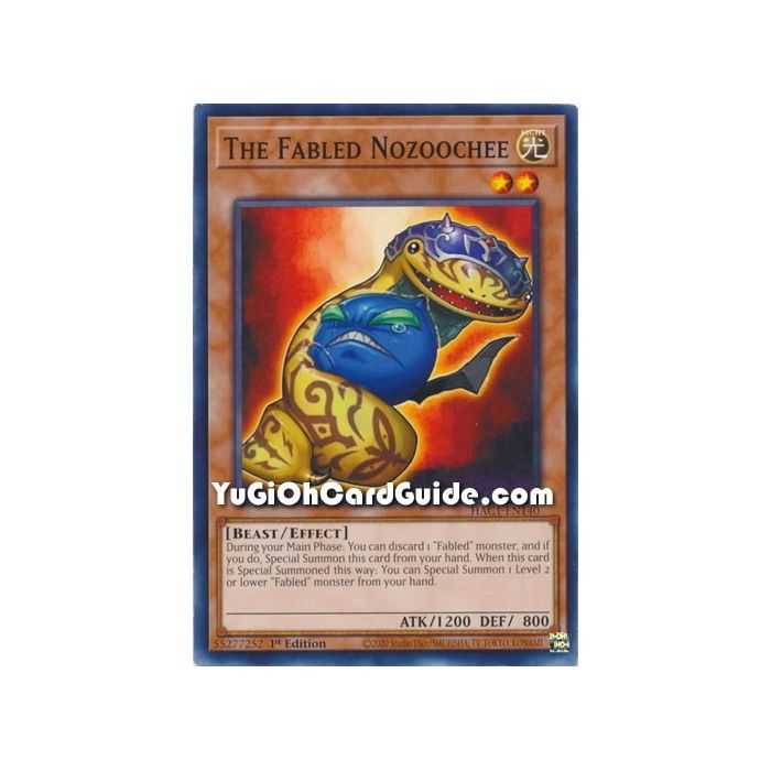 The Fabled Nozoochee (Common) – Hidden Arsenal Chapter 1 | Carta YUGIOH en México