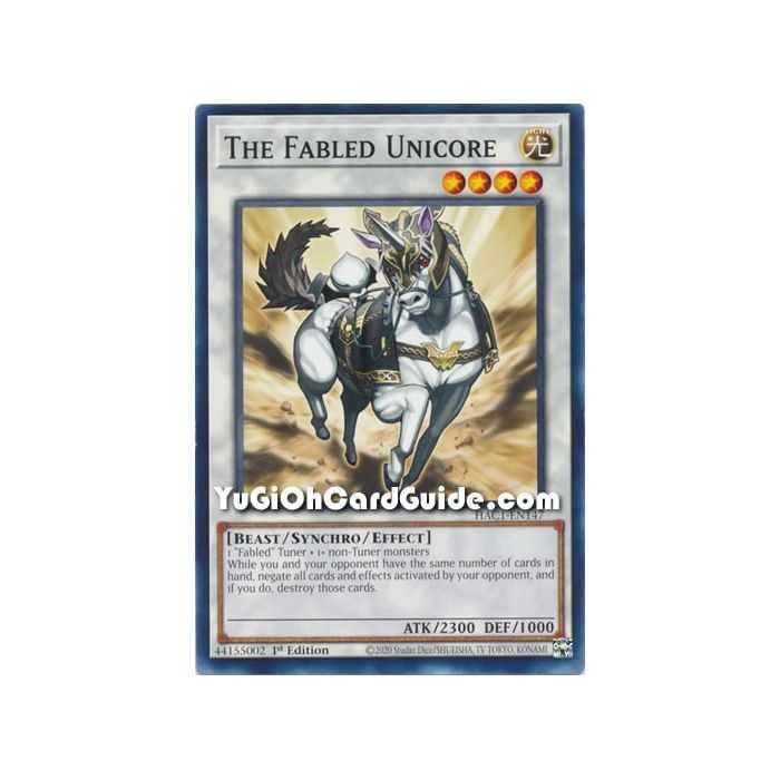The Fabled Unicore (Common) – Hidden Arsenal Chapter 1 | Carta YUGIOH en México