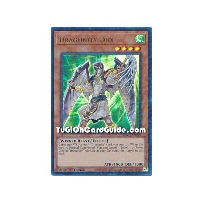 Dragunity Dux  (Ultra Rare/Duel Terminal) – Hidden Arsenal Chapter 1 | Carta YUGIOH en México