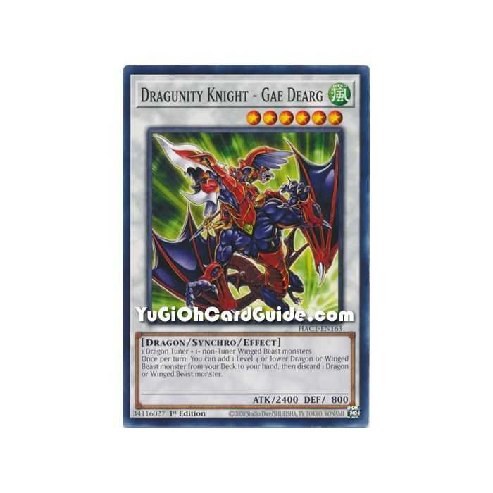 Dragunity Knight - Gae Dearg (Common) – Hidden Arsenal Chapter 1 | Carta YUGIOH en México