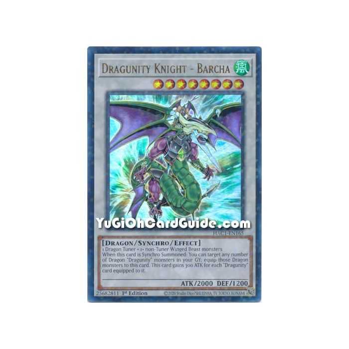 Dragunity Knight - Barcha (Ultra Rare/Duel Terminal) – Hidden Arsenal Chapter 1 | Carta YUGIOH en México