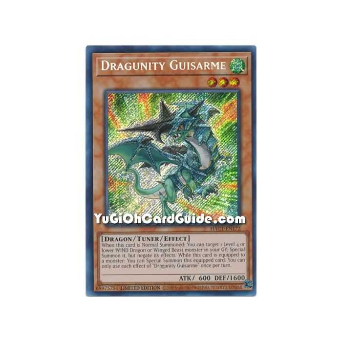 Dragunity Guisarme (Secret Rare) – Hidden Arsenal Chapter 1 | Carta YUGIOH en México