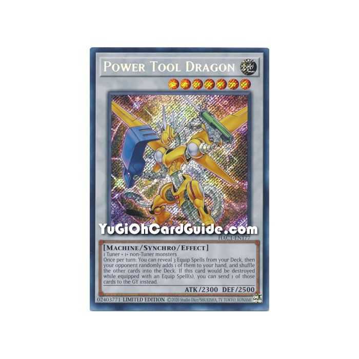 Power Tool Dragon (Secret Rare) – Hidden Arsenal Chapter 1 | Carta YUGIOH en México
