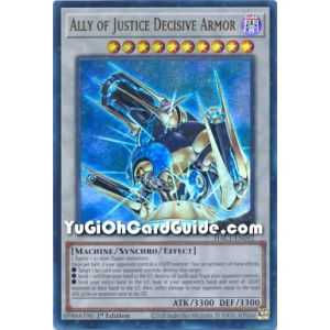 Ally of Justice Decisive Armor (Ultra Rare/Duel Terminal) – Hidden Arsenal Chapter 1 | Carta YUGIOH en México