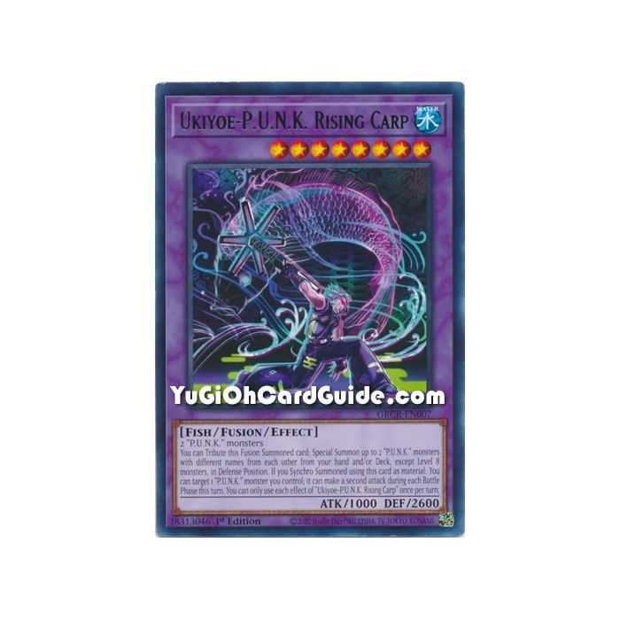 Ukiyoe-P.U.N.K. Rising Carp (Rare) – The Grand Creators | Carta YUGIOH en México
