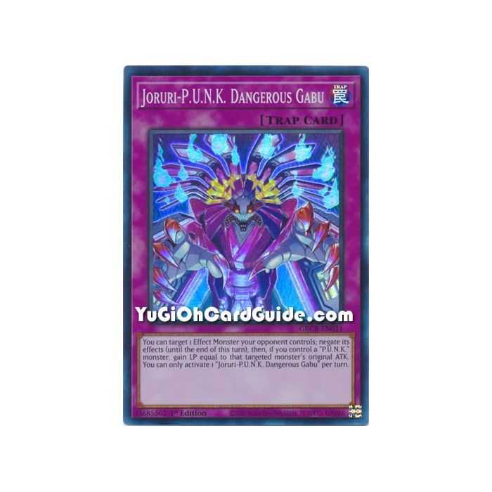 Joruri-P.U.N.K. Dangerous Gabu (Super Rare) – The Grand Creators | Carta YUGIOH en México