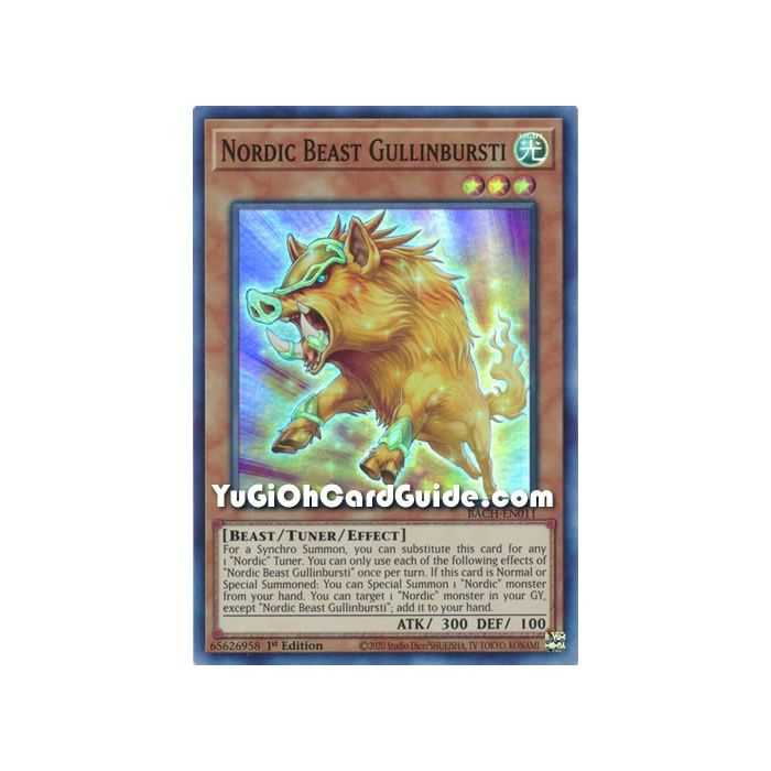 Nordic Beast Gullinbursti (Super Rare) – Battle of Chaos | Carta YUGIOH en México