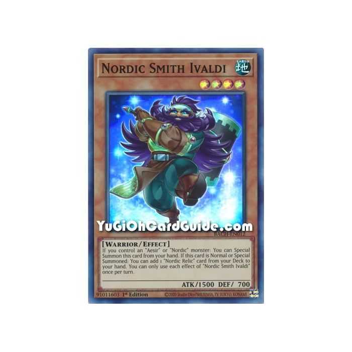 Nordic Smith Ivaldi (Super Rare) – Battle of Chaos | Carta YUGIOH en México