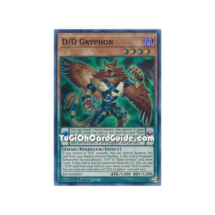 D/D Gryphon (Super  Rare) – Battle of Chaos | Carta YUGIOH en México