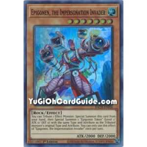 Epigonen, the Impersonation Invader (Super Rare) – Battle of Chaos | Carta YUGIOH en México