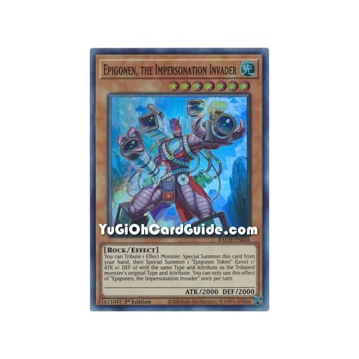 Epigonen, the Impersonation Invader (Super Rare) – Battle of Chaos | Carta YUGIOH en México