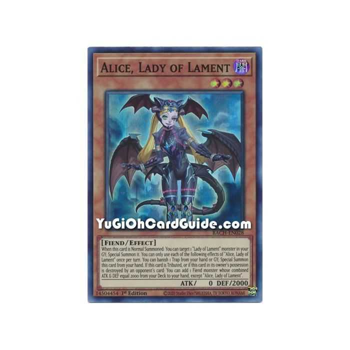 Alice, Lady of Lament (Super Rare) – Battle of Chaos | Carta YUGIOH en México