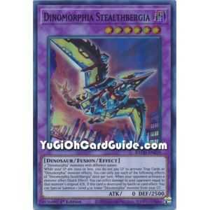 Dinomorphia Stealthbergia (Super Rare) – Battle of Chaos | Carta YUGIOH en México