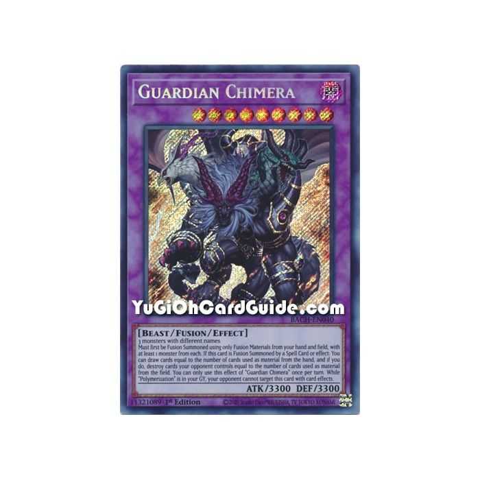 Guardian Chimera (Secret Rare) – Battle of Chaos | Carta YUGIOH en México