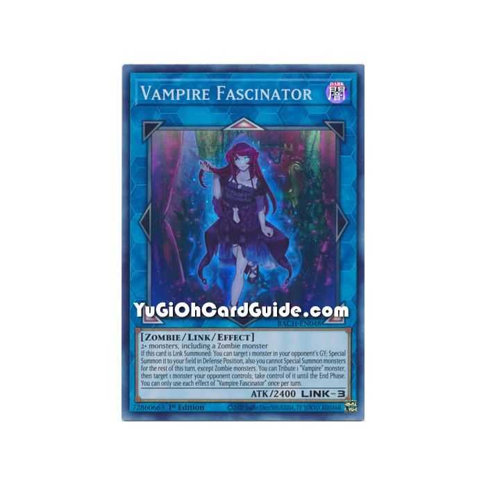 Vampire Fascinator (Super Rare) – Battle of Chaos | Carta YUGIOH en México