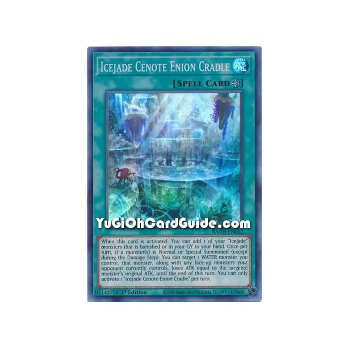 Icejade Cenote Enion Cradle (Super Rare) – Battle of Chaos | Carta YUGIOH en México