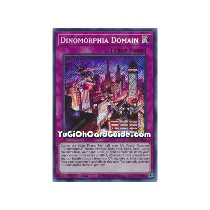 Dinomorphia Domain (Secret Rare) – Battle of Chaos | Carta YUGIOH en México