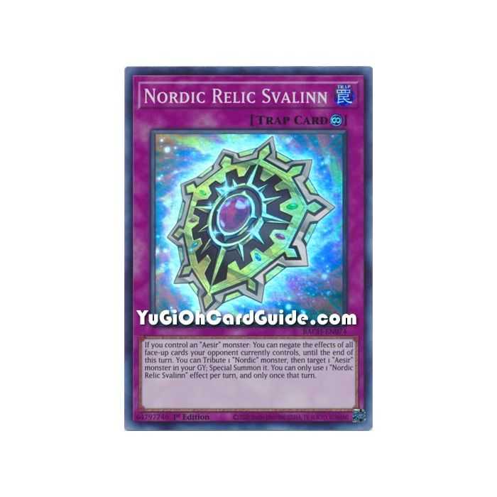 Nordic Relic Svalinn (Super Rare) – Battle of Chaos | Carta YUGIOH en México
