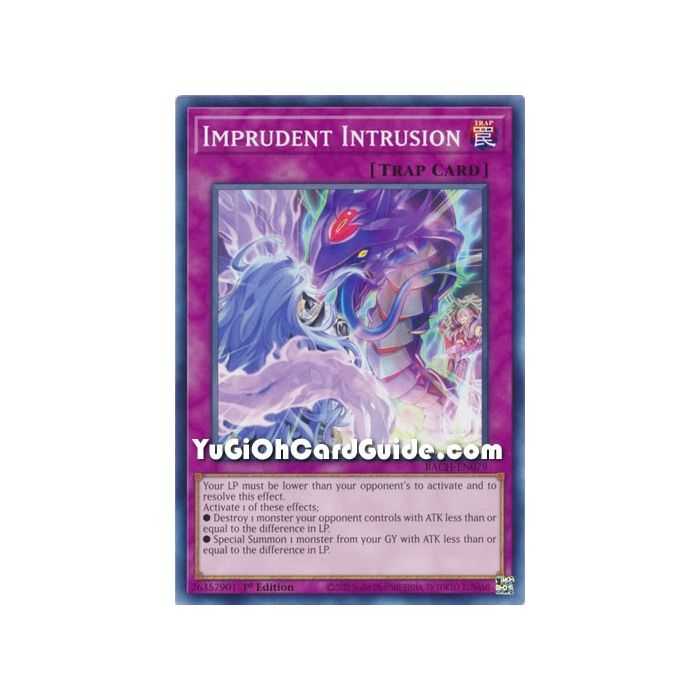 Imprudent Intrusion (Common) – Battle of Chaos | Carta YUGIOH en México