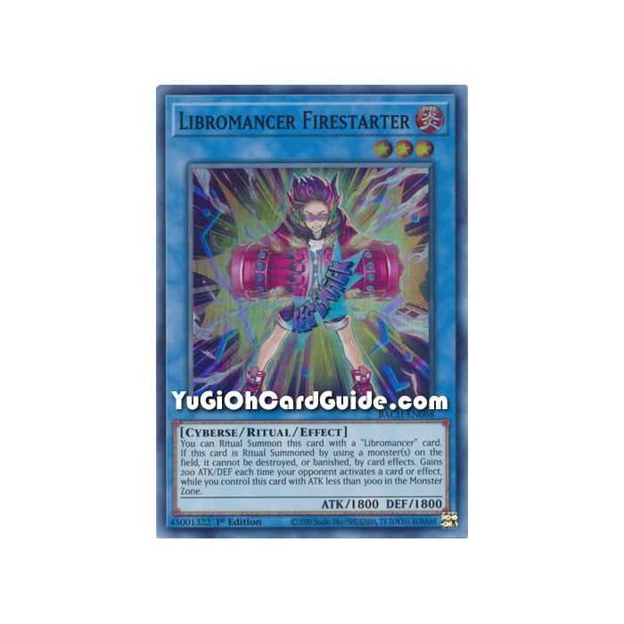 Libromancer Firestarter (Super Rare) – Battle of Chaos | Carta YUGIOH en México