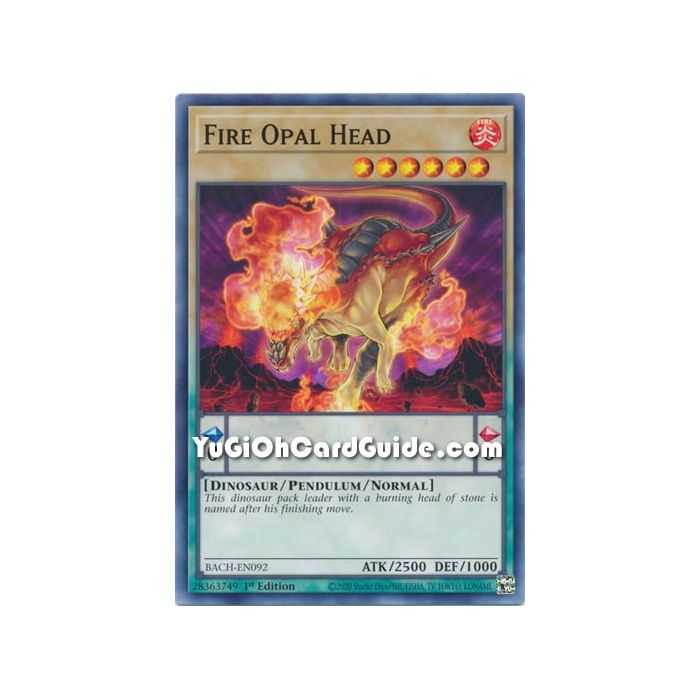 Fire Opal Head  (Common) – Battle of Chaos | Carta YUGIOH en México