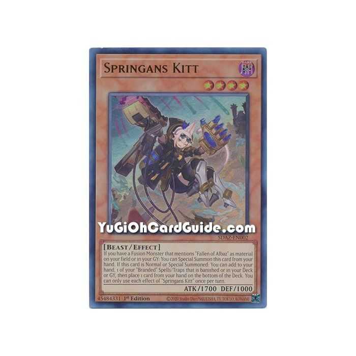 Springans Kitt (Ultra Rare) – Albaz Strike Structure Deck | Carta YUGIOH en México