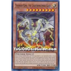 Thunder King the Lightningstrike Kaiju (Common) – Albaz Strike Structure Deck | Carta YUGIOH en México
