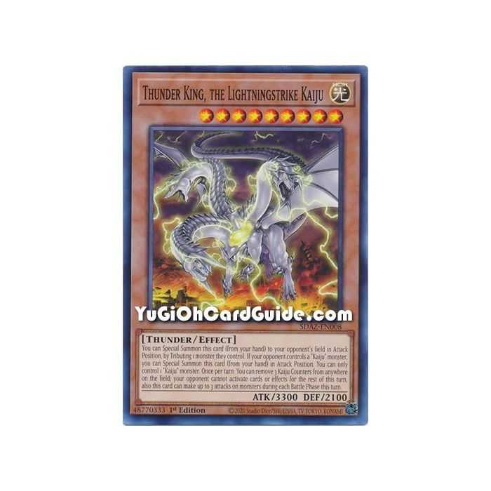 Thunder King the Lightningstrike Kaiju (Common) – Albaz Strike Structure Deck | Carta YUGIOH en México
