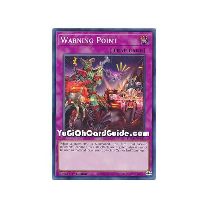 Warning  Point (Common) – Albaz Strike Structure Deck | Carta YUGIOH en México
