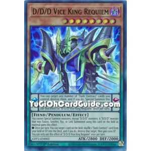 D/D/D Vice King Requiem (Ultra Rare) – Ghosts From the Past The 2nd Haunting | Carta YUGIOH en México