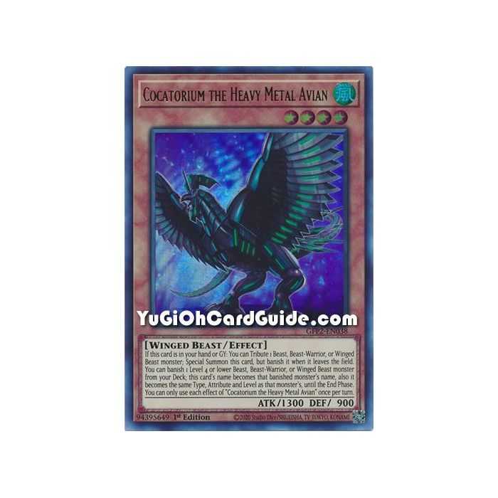 Cocatorium the Heavy Metal Avian (Ultra Rare) – Ghosts From the Past The 2nd Haunting | Carta YUGIOH en México
