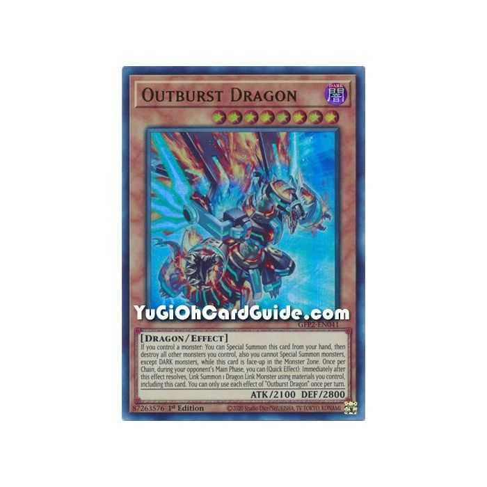 Outburst Dragon (Ultra Rare) – Ghosts From the Past The 2nd Haunting | Carta YUGIOH en México