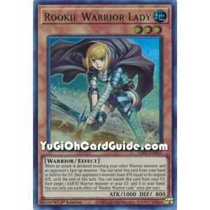 Rookie Warrior Lady (Ultra Rare) – Ghosts From the Past The 2nd Haunting | Carta YUGIOH en México
