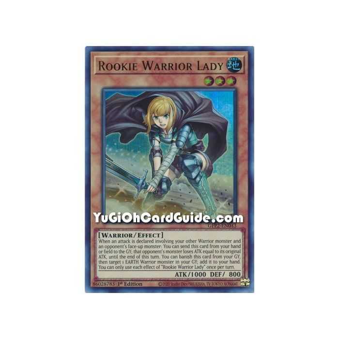 Rookie Warrior Lady (Ultra Rare) – Ghosts From the Past The 2nd Haunting | Carta YUGIOH en México