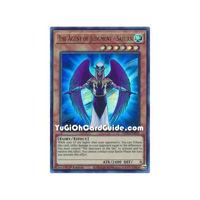 The Agent of Judgment - Saturn  (Ultra Rare) – Ghosts From the Past The 2nd Haunting | Carta YUGIOH en México