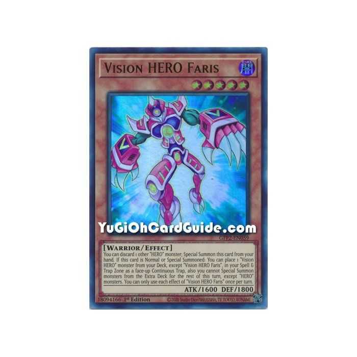 Vision HERO Faris (Ultra Rare) – Ghosts From the Past The 2nd Haunting | Carta YUGIOH en México