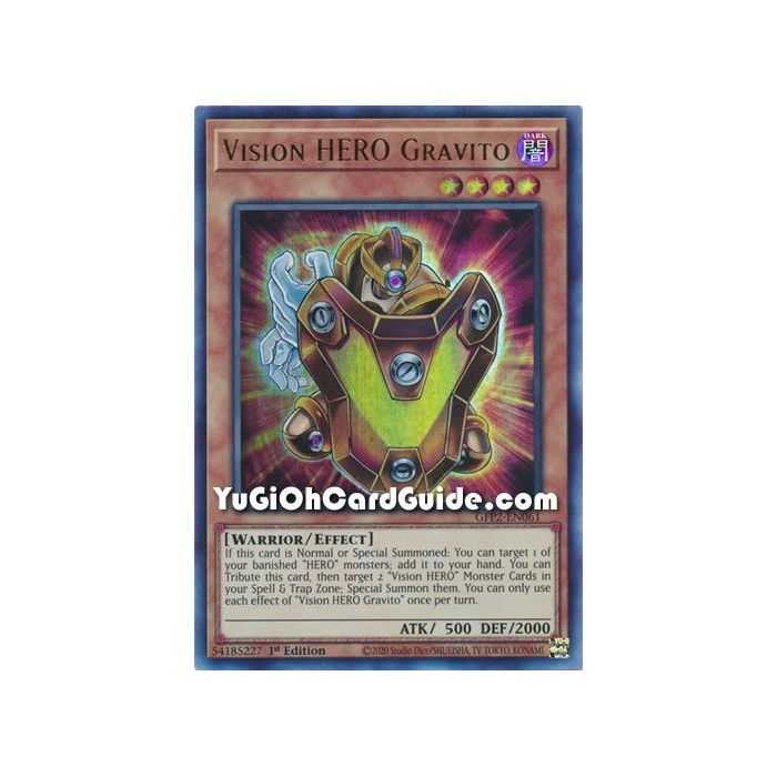 Vision HERO Gravito  (Ultra Rare) – Ghosts From the Past The 2nd Haunting | Carta YUGIOH en México