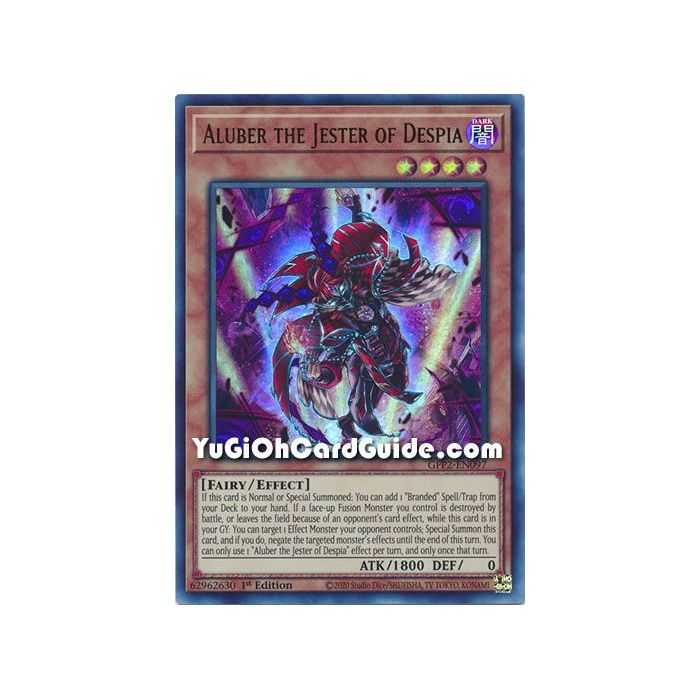 Aluber the Jester of Despia (Ultra Rare) – Ghosts From the Past The 2nd Haunting | Carta YUGIOH en México