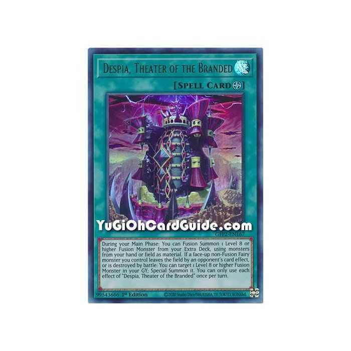 Despia, Theater of the Branded (Ultra Rare) – Ghosts From the Past The 2nd Haunting | Carta YUGIOH en México