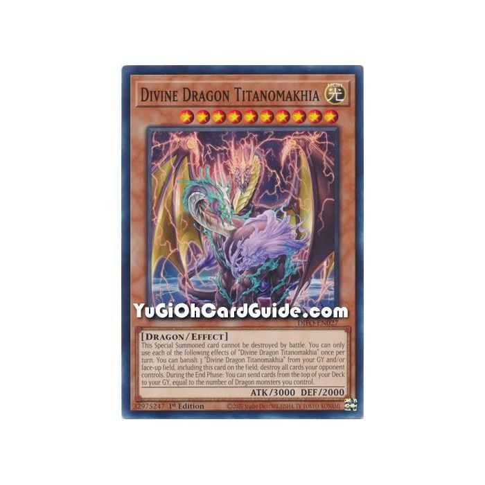 Divine Dragon Titanomakhia (Common) – Dimension Force | Carta YUGIOH en México