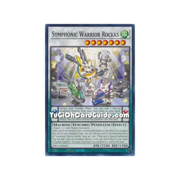 Symphonic Warrior Rockks (Common) – Dimension Force | Carta YUGIOH en México