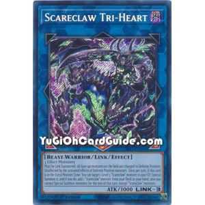 Scareclaw Tri-Heart (Secret Rare) – Dimension Force | Carta YUGIOH en México