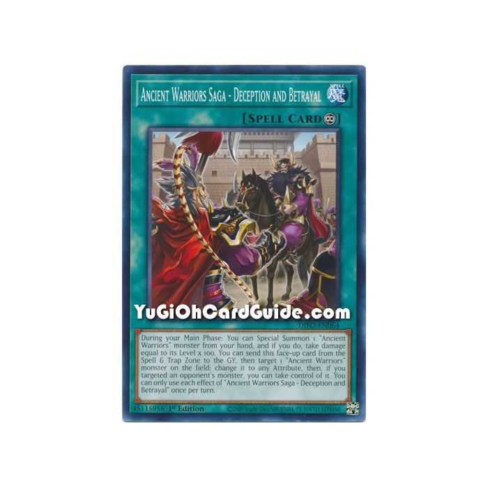 Ancient Warriors Saga - Deception and Betrayal (Common) – Dimension Force | Carta YUGIOH en México