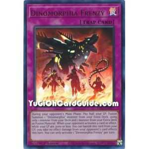 Dinomorphia Frenzy (Ultra Rare) – Dimension Force | Carta YUGIOH en México