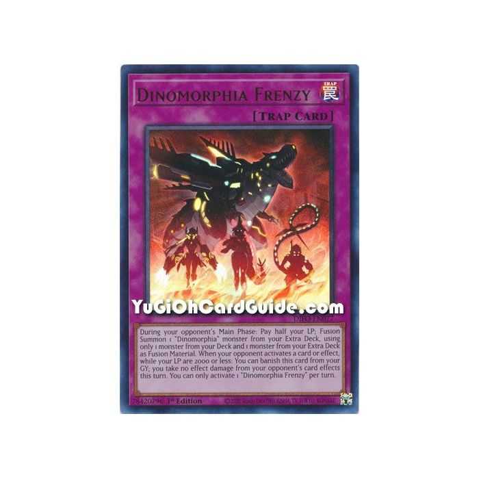 Dinomorphia Frenzy (Ultra Rare) – Dimension Force | Carta YUGIOH en México
