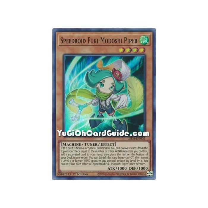 Speedroid Fuki-Modoshi Piper (Super Rare) – Legendary Duelists 8 Synchro Strom | Carta YUGIOH en México