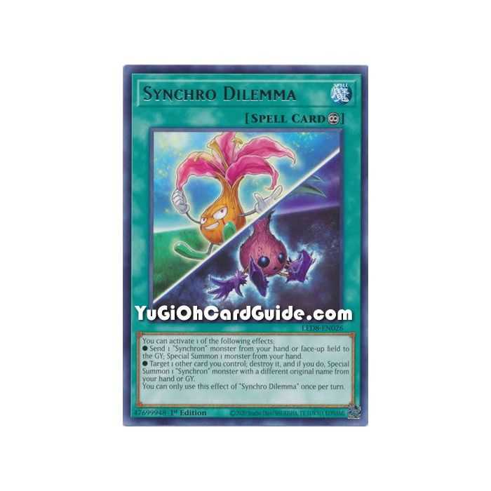 Synchro Dilemma (Rare) – Legendary Duelists 8 Synchro Strom | Carta YUGIOH en México