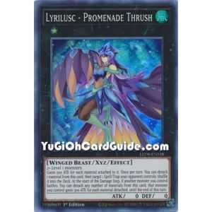 Lyrilusc - Promenade Thrush (Super Rare) – Legendary Duelists 8 Synchro Strom | Carta YUGIOH en México