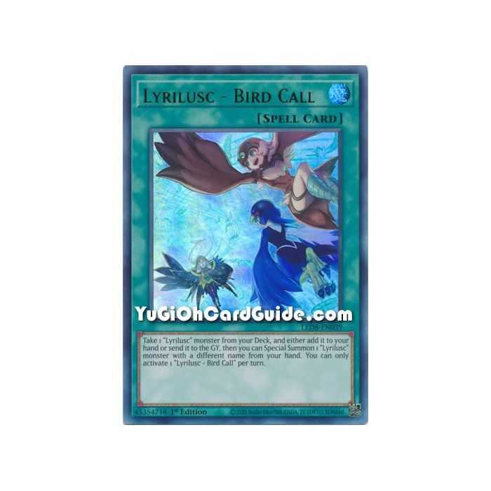 Lyrilusc - Bird Call (Ultra Rare) – Legendary Duelists 8 Synchro Strom | Carta YUGIOH en México