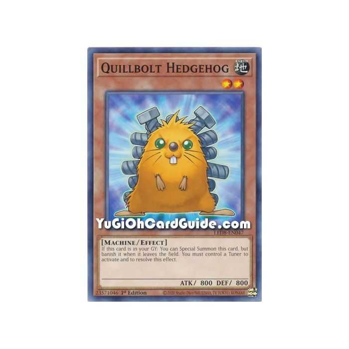 Quillbolt Hedgehog (Common) – Legendary Duelists 8 Synchro Strom | Carta YUGIOH en México